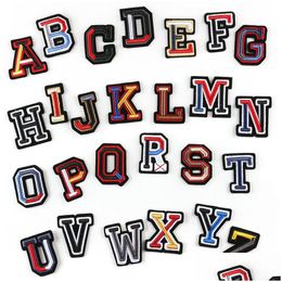 Notions de couture lettres 3D broderie à coudre sur appliques nom de l'alphabet anglais pour enfants sacs vêtements accessoires de bricolage livraison directe