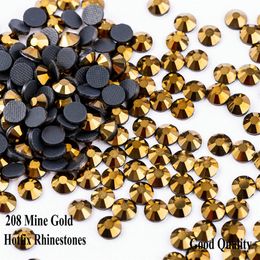 Naaien Begrippen Warmteoverdracht Mine Gold fix Strass Plaksteen fix Steentjes Voor SS6 SS10 SS16 SS20 SS30252s