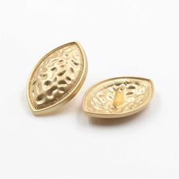 Herramientas para nociones de costura, 40mm, 10 piezas/lote, hoja de metal dorado, suéter, abrigo, decoración, camisa, botón, accesorios, JS-0059 DIY, P230523