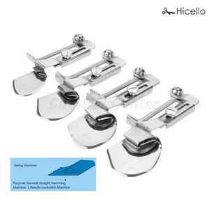 Herramientas para nociones de costura A11 Hemmer Over-lock Carpeta Carpeta 1 Máquina de puntada de bloqueo de aguja Tirador de dobladillo recto Prensatelas rizadoras planas para automóviles