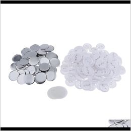 Notions de couture Outils Vêtements Livraison directe 2021 Ensemble de 100 pièces métalliques durables 44 mm 1 34 pouces pour la fabrication de boutons de badges Hine R4K0Z