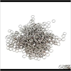 Herramientas para nociones de costura, envío directo de ropa, 2021, 500 Uds., 4Mm, 5Mm, 6Mm, anillos de salto abiertos, bucles de enlace, conector para fabricación de joyas Diy Eb96W