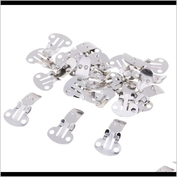 Couture Notions Outils Vêtements Drop Delivery 2021 Vente en gros 60 pièces Taille assortie Clips de chaussures vierges en acier inoxydable Fournitures en vrac pour bricolage Craf