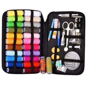 Kit d'outils de couture avec 94 accessoires, 24 bobines de fil, 24 kits de couleurs pour débutants, voyageurs d'urgence, toute la famille Drop de Dh7Wq