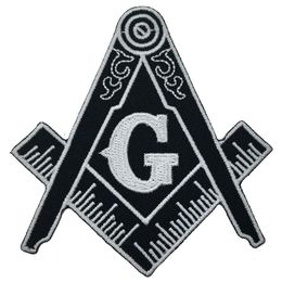 Sewingbegrippen gereedschap Masonisch kompas geborduurd Ironon kleding Mason Lodge Emblem G Badge naai elke kledingdruppel levering Appare Dhal3