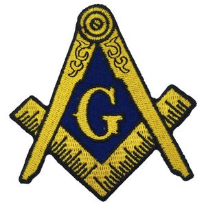Sewingbegrip gereedschap Masonisch logo geborduurde Ironon Clothing Mason Lodge Emblem G Square Compass naai elke kledingdruppel levering Dh8kh