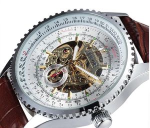 SEWOR mechanische horloge automatische beweging lederen riem mannen zakelijke mode horloges naaien12-2