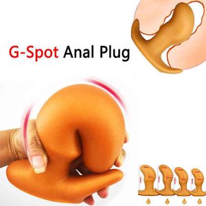 Sex anale speelgoed g spot enorme plug soft butt vaginale anus dilator prostaat massage erotische homo-speelgoed voor vrouwen mannen 1215