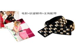 Sex et la ville Sarah Jessica Parker Carrie Black Casual Wild Punk Fashion Classed Belt New X08031057388