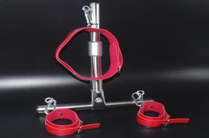 Sexe Bondage cou collier dos menottes main poignet retenue esclave BDSM produit adulte meubles sexuels jouets sexuels pour Couple1869062