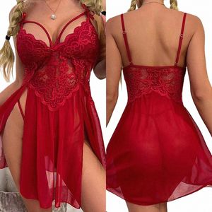 Sex Kleding Beha Kant Nachtkleding Hot Sexy Kostuums Bruiloft Erotische Bodysuit Vrouwen Babydolls Dr Lingerie Bretels Nightdr 677e #