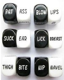 Sex Dice Set Bosons Set 6 Sided Couple Dice Game Dices Sexy Toy 20mm goede hoogwaardige 2pcset S43994936