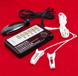 Sex Electric Shock Products With ClitorisNipple Blamps Vagin anal plug électro sexe