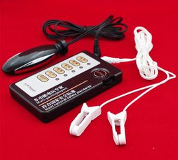 Sex Electric Shock Products with ClitorisNipple Blamps Vagin anal plug électro sexe