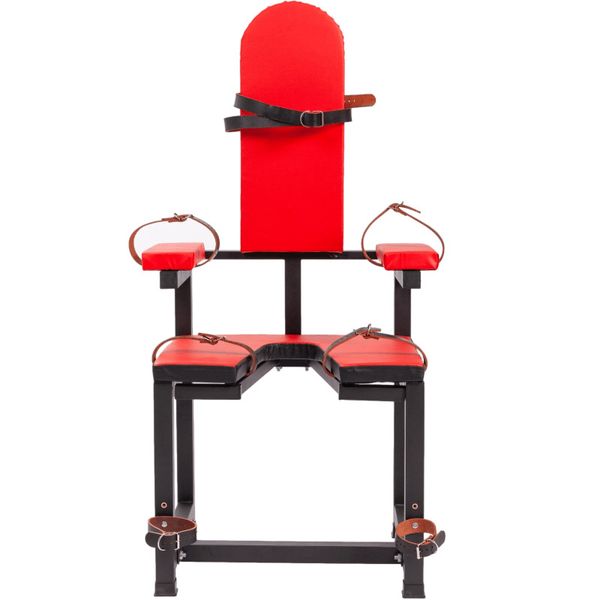 Muebles sexuales Silla BDSM Bondage Esclavo Restricción Marco Ajuste Accesorios Esposas Muebles Rojo Juguetes sexuales