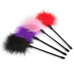 Sex Meubilair Fun Feather Supplies Sm Feather Brush Tease Stick Koppels Mannen En Vrouwen Sex Accessoires Multi-color OptioneelL2403