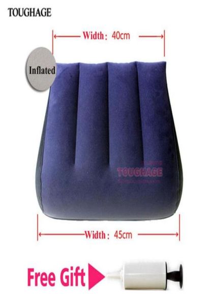 Muebles sexuales, sofá inflable de posición Sexual, cojín triangular sexual, almohada triangular mágica con regalo, bomba 6461185