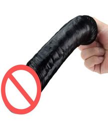 Accesorios para máquinas sexuales C19 consolador negro súper grande pene enorme 26cm de largo 55cm de ancho juguetes sexuales para mujeres 7238203