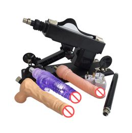 Seks machinegeweer met 6 intrekbare dildo accessoires Automabele seksmachines vrouwelijke masturbatie seksspellen voor paren7236214