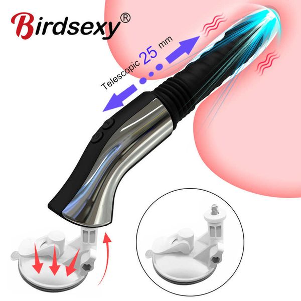 Sex Machine Télescopique Gode Vibrateur Pour Les Femmes Automatique Up Down Thrusting Spot Rétractable Masturbation Féminine