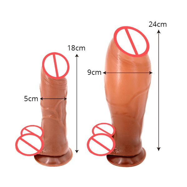 Sex Massager Sex Massagersex Massager Enorme bomba de consolador inflable, tapón anal grande, pene realista, pene grande, ventosa, Juguetes sexuales para adultos para mujeres