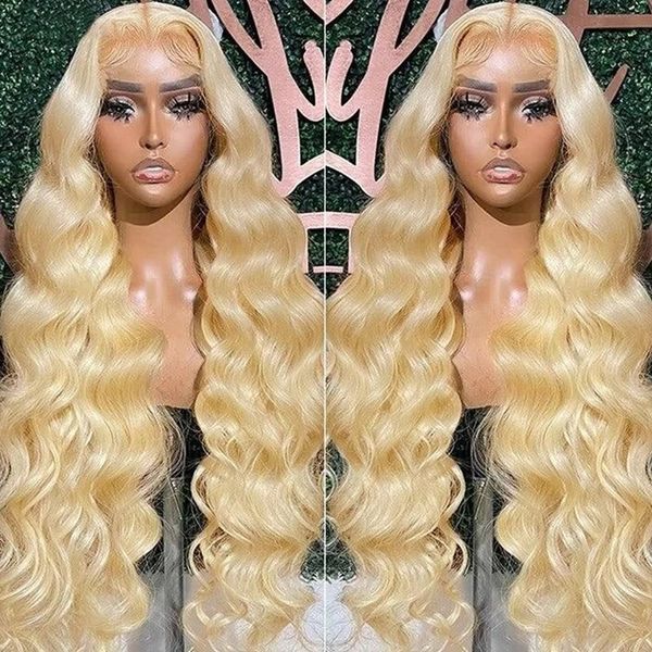 Sex Massager13x4 Honey Blond Lace Wig Frontal Wig 30 pulgadas 613 HD CABLERA HUMANA HUMANA 180% Body Wave 13x6 Blond Wig Brasil Wig on Sale