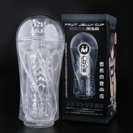 sex massagerMale Masturbateur Sex Toys pour hommes Vagin artificiel Time Delay Ejaculation Pussy Vagin Transparent Silicone Adult Sex produits Y200409