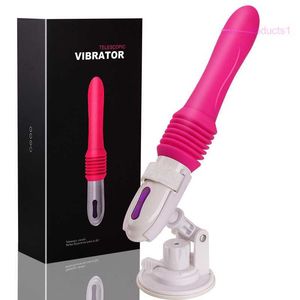 Masseur sexuelMengqi automatique tirant et insérant un pistolet télescopique machine masturbateur féminin vibration stimulation bâton de massage