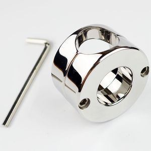 Sex massagerStainless staal Bal Gewicht Scrotum Ring Penis cock testis Terughoudendheid apparaat Adult sex producten 620g Balzakstretcher 2015 NIEUWE