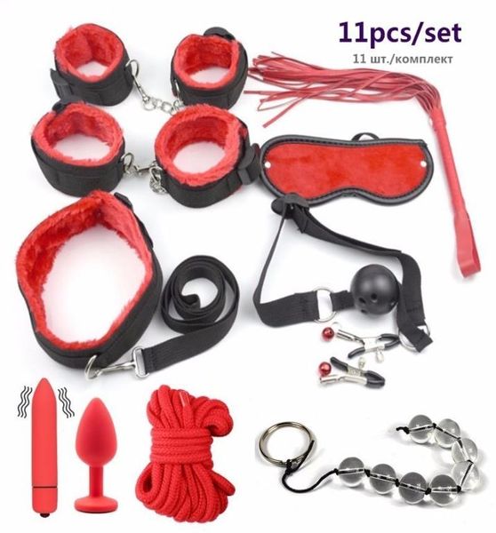 Pinces de mamelon de sexe fouet bouche bâillon sexe masque anal vibrateur vibrateur set érotique sexe toys for woman hommes gibier adulte t1911282053761