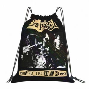 Sex Pistols UK Punk Rock Band Sid Vicious Drawstring Bags Gym Bag Book Bag schoentas 3D Drukken Rugzakken X2SB#