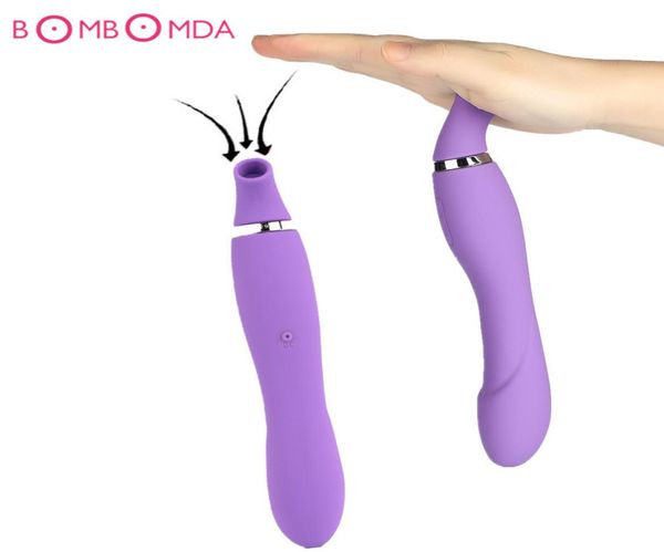 Sexe puissant vibrateurs de baguettes Sucker pour les femmes Licking Tongue sucer le clitoris Massageur stimulateur féminin Stimulateur Sex Toys Y16574954