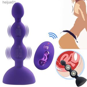 Sex Product voor vrouwen 10 Speed Prostaat Massage Anale Butt Plug Intieme erotische volwassen speeltjes voor Paar Dildo vibrator sex shop L230518