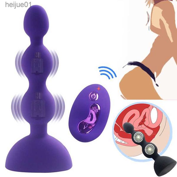 Producto sexual para mujeres 10 velocidades Masaje de próstata Anal Butt Plug Íntimo erótico adultos juguetes sexuales para pareja Dildo Vibrador sex shop L230518