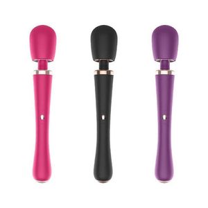 Produits sexuels pour hommes et femmes utilisent une forte vibration massage vibration climax silence flirt masturbation or microphone grand bâton 231129