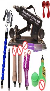 Muebles de productos sexuales Máquinas de sexo en línea para mujeres Masturbación automática Making Love Machine with Black Big Dildo Vibration Sex5460039