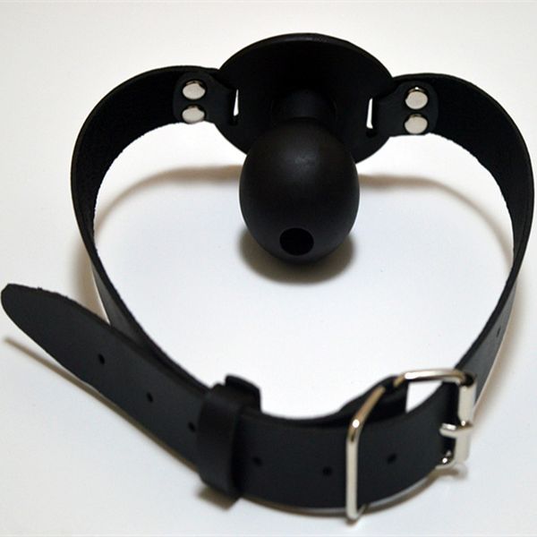 Productos sexuales Boca Plug Ball Gag Head Bondage Slave Restricciones Cinturón en juegos para adultos para parejas Fetiche Juguetes para mujeres Hombres Gay Y190716