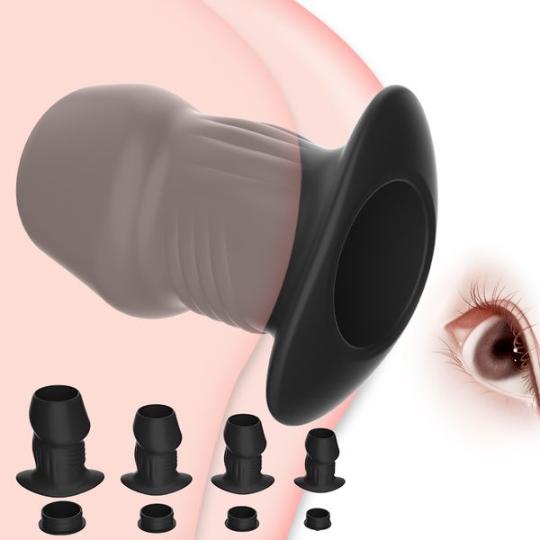 Plug Anal creux en Silicone, dilatateur Anal, expansion du tunnel de l'anus, Massage de la prostate, jouet sexuel, ancre vaginale, douche, lavement, jeux pour adultes, produits pour femmes et hommes gays