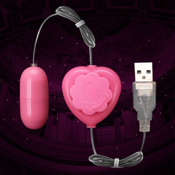 Produits de sexe USB Power Jump Egg Vibrator Bullet heart Vibration Clitoral G Stimulateurs Sex Toys pour femmes Sex Machine PY808 q171124