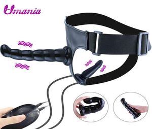 Sekproducten Vibrators Afstandsregeling Dildo Vibrator Belt dubbele anale plug vagina -riem speelgoed voor vrouwen lesbische volwassen winkel 10254742434