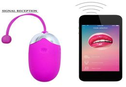 Produits de sexe vibrateurs PRETTY LOVE USB rechargeable Bluetooth Wireles App télécommande oeuf vibrateur vibrateur Sex Toys pour femme 1607080
