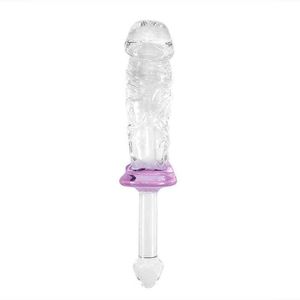 Juguetes de bomba NXYSex, consolador de cristal grande para pene, tapón Anal lésbico, estimulación del punto G, masturbación femenina, adulto para mujeres, Gay 1125