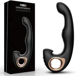 Sex Shop Cosquillas Masajeador de próstata Vibrador Calefacción Vibrante Butt Plug10 Velocidad Dedo Anal Masturbación Juguetes para hombres Gay 240312