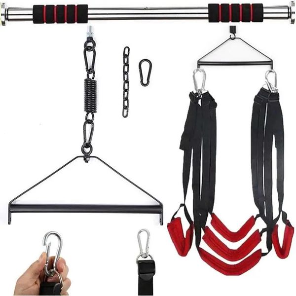 Sex Swing Metal Trípode Stents Muebles sexuales Fetish Bondage Productos para adultos Sillas Colgando Placer Juguetes sexuales para parejas Mujeres 240117