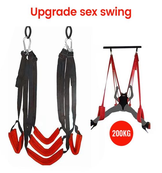 Balançoires sexuelles pour posture sexuelle féminine, équipement de bondage, écharpe de suspension, outil SM, fantasmes sexuels, meubles de flirt, produits pour adultes 2207074173635