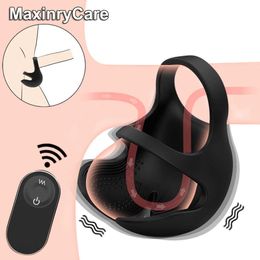 Toy jouet chastety Remote Vibrateurs Tesile Massager Toys for Men Menless Masturbator Pinis Ring Vpeses vibrantes Cage masculine Meilleure qualité