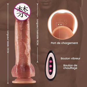 Sex Toy Dildo vloeistof siliconen elektrische penis vrouwelijke masturbator telescopische swing vibrator volwassen seksproducten batch