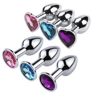 Seksspeelgoed dildo mini sexy jelly jelly color metal anale plug dilator voor volwassen mannen en vrouwen leuke flirten masturbatie speelgoed homo