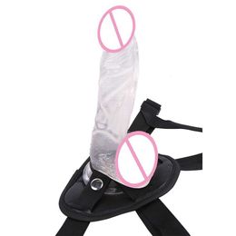 Sex Toy Dildos F144 Noir 3 anneaux portant un mignon mannequin masculin ; Produits sexuels alternatifs pour les couples homosexuels féminins
