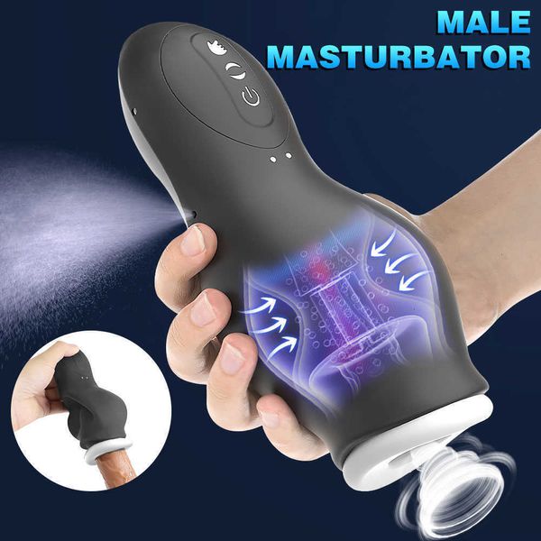 Juguete sexual Masajeadores eléctricos juguetes masager Rotación automática Chupando Pene Entrenador Avión Taza Simulación Vagina Oral Masturbador Juguetes Mejorar CKIA